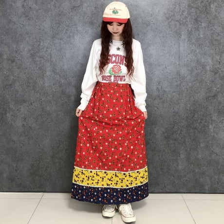 90s Rose Bawl long sleeve tee【01468】