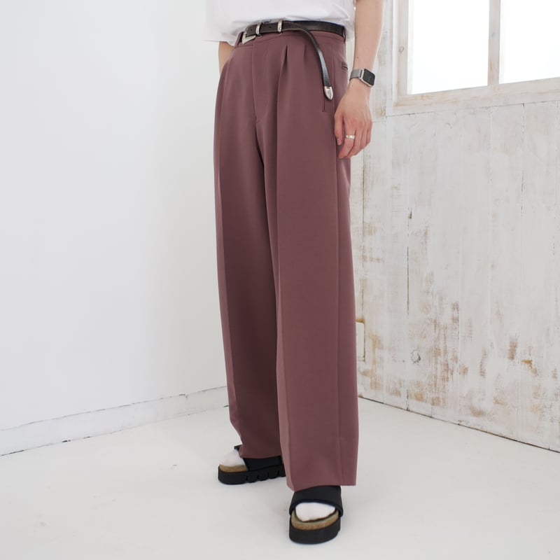 プレクミー precme wide straight slacks precme wide straight slacks