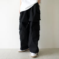 eight pocket military pants 【black】
