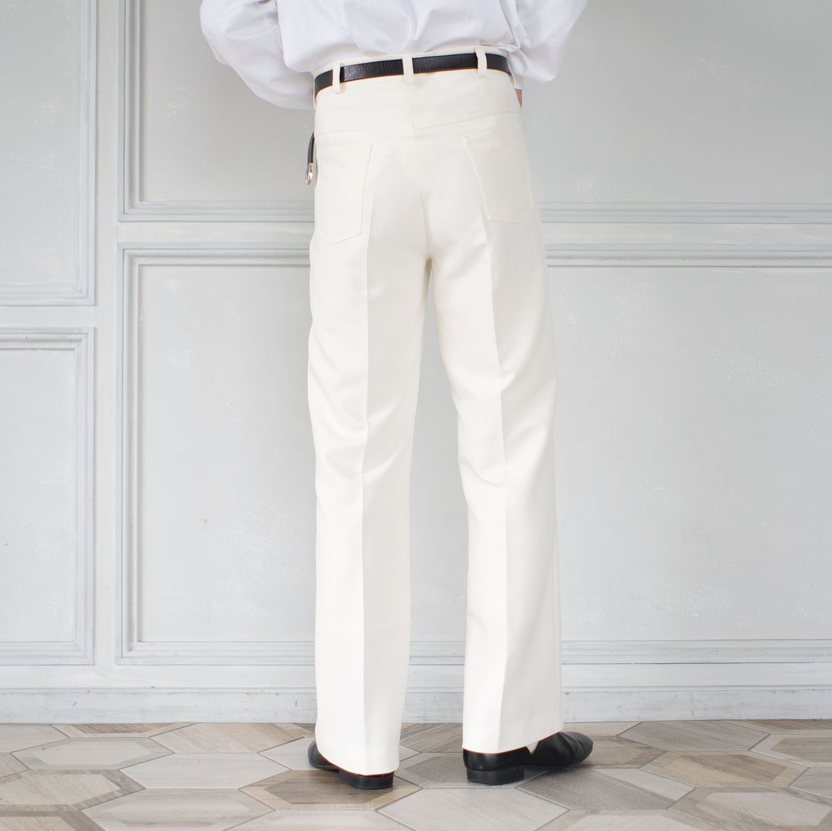 flare slacks(off white)