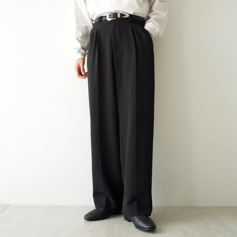 プレクミー precme wide straight slacks precme wide straight slacks