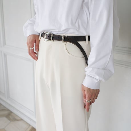 flare slacks(off white)