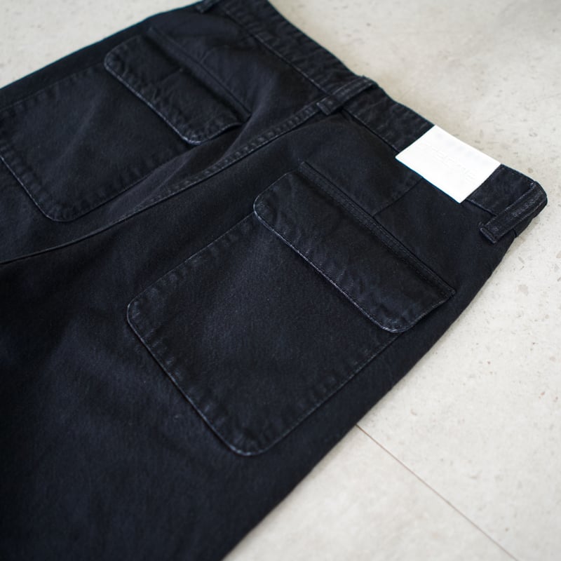 onomichi center crease flare denim【black】 | pre 