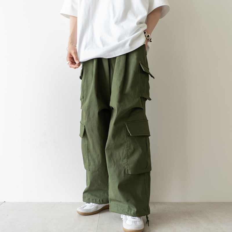 eight pocket military pants 【khaki】 | precme.