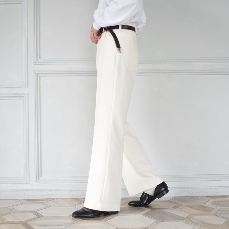 flare slacks(off white) | precme