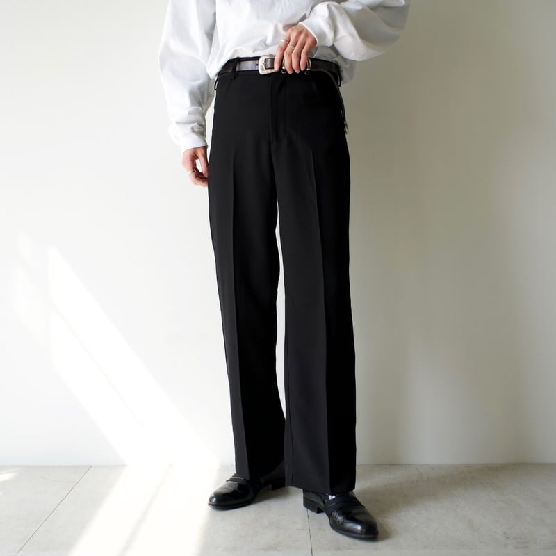 precme. flare slacks【light blue】