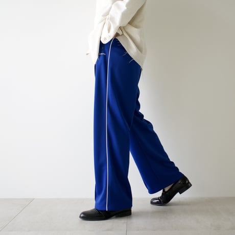 side piping track pants(blue)