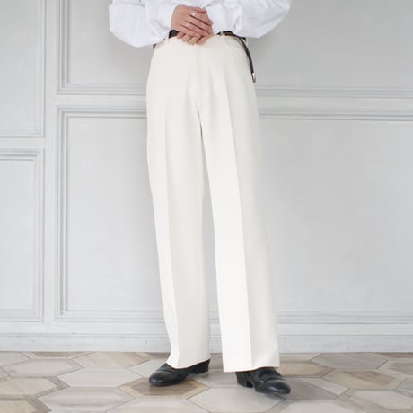 flare slacks(off white)