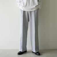 center pleats sweat pants【gray】
