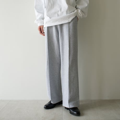 center pleats sweat pants【gray】