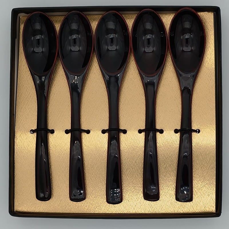 漆器　コーヒー椀スプーン付き 夫婦椀 和洋ボウルペア スプーンセット 吟朱・黒 2客セット 12