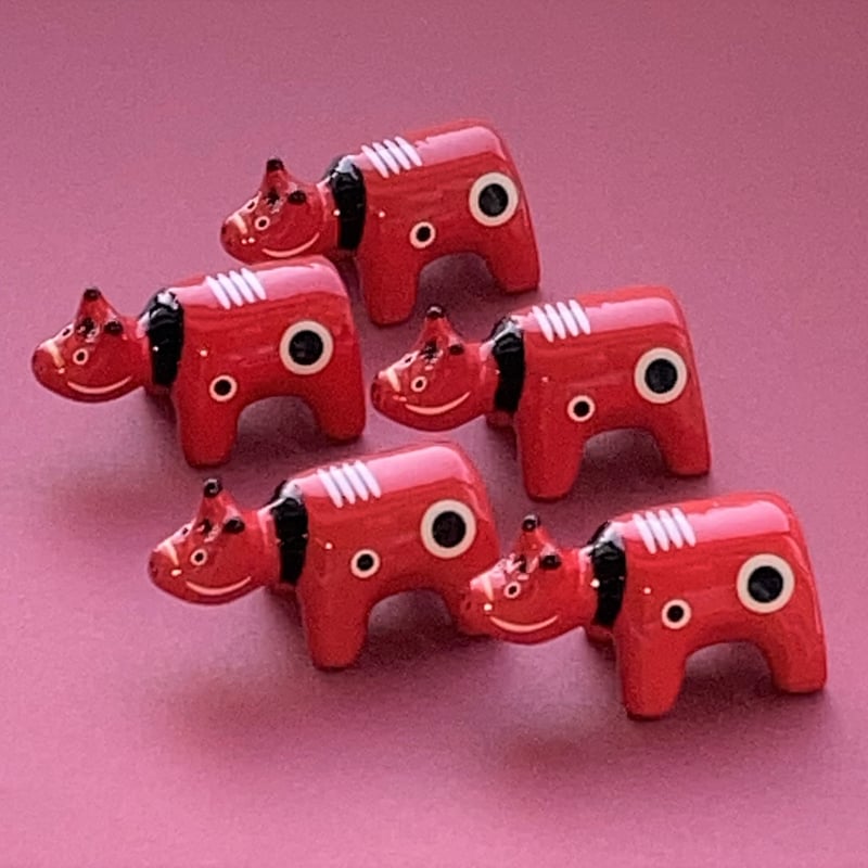 箸置き 赤べこ（1個） | 【会津漆器・会津塗り専門店】会津名匠華蔵