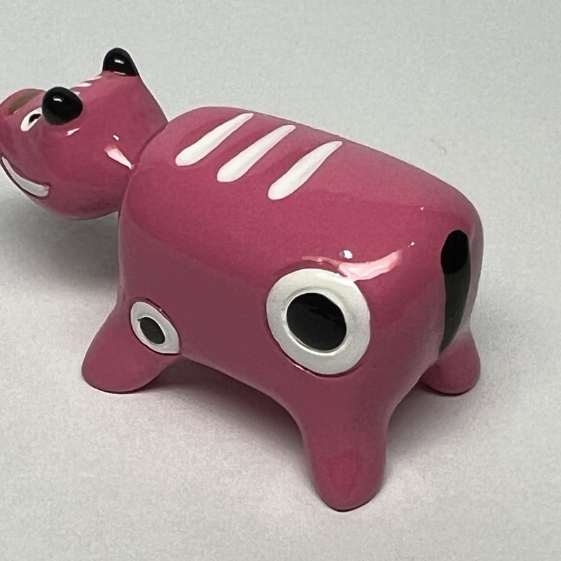 赤べこ 箸置き ピンク色 | 【会津漆器・会津塗り専門店】会津名匠華蔵