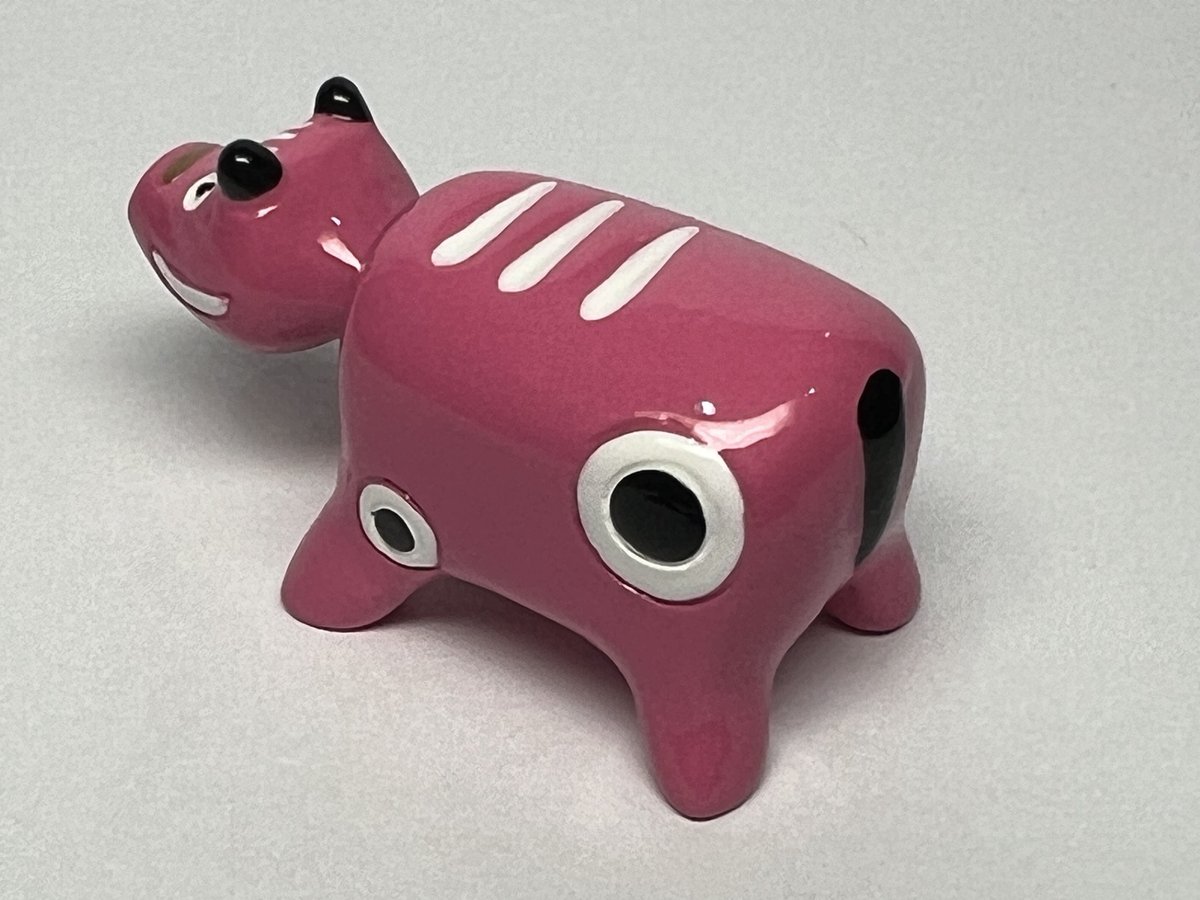 赤べこ 箸置き ピンク色 | 【会津漆器・会津塗り専門店】会津名匠華蔵