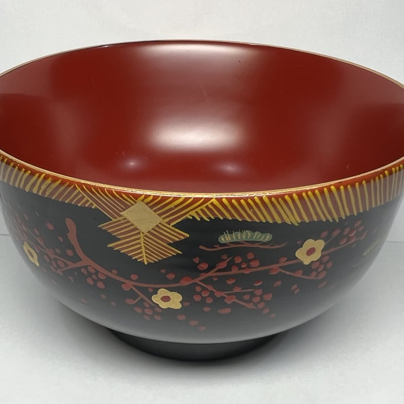 会津絵汁椀 黒色 | 【会津漆器・会津塗り専門店】会津名匠華蔵｜公式