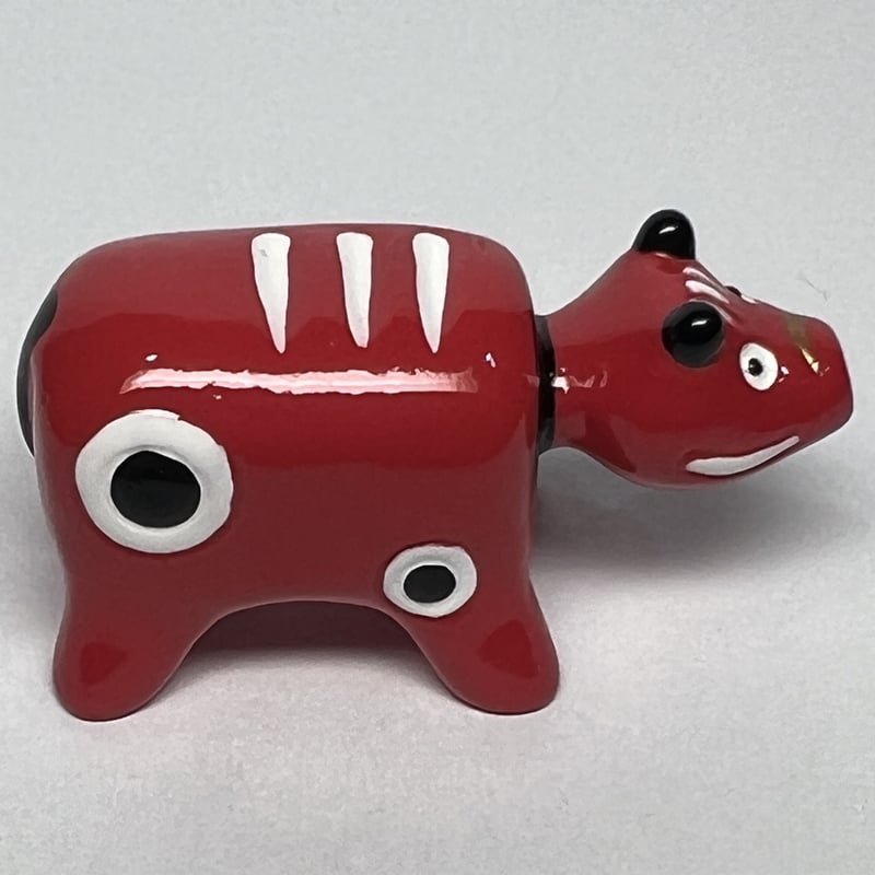 赤べこ 箸置き 赤色 | 【会津漆器・会津塗り専門店】会津名匠華蔵