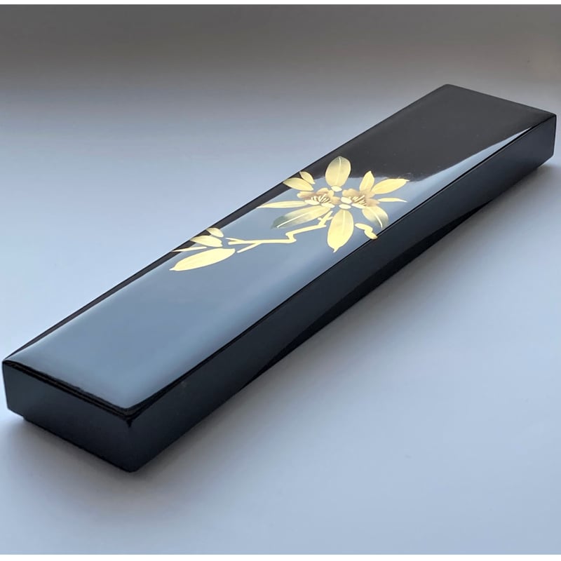 箸入れ しゃくなげ蒔絵付（1個） | 【会津漆器・会津塗り専門店】会津