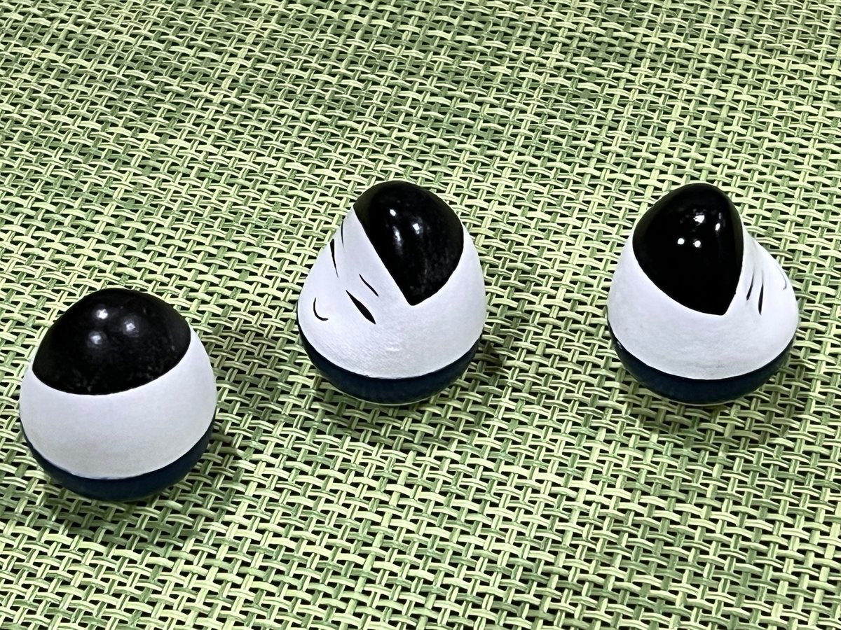 【参考試作品】起き上がり小法師　再塗装品 起き上がり小法師 3個セット | 【会津漆器・会津塗り専門店】会津名匠