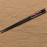 お箸　赤べこ蒔絵付　黒　（１膳）