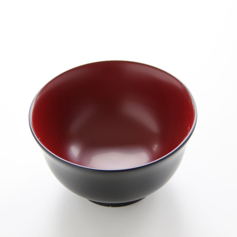 菊紋入り　黒　赤　高級会津漆器椀 吸物　割烹　10個セット　昭和レトロ 汁椀 黒内朱（1個） | 【会津漆器・会津塗り専門店】会津名匠華蔵