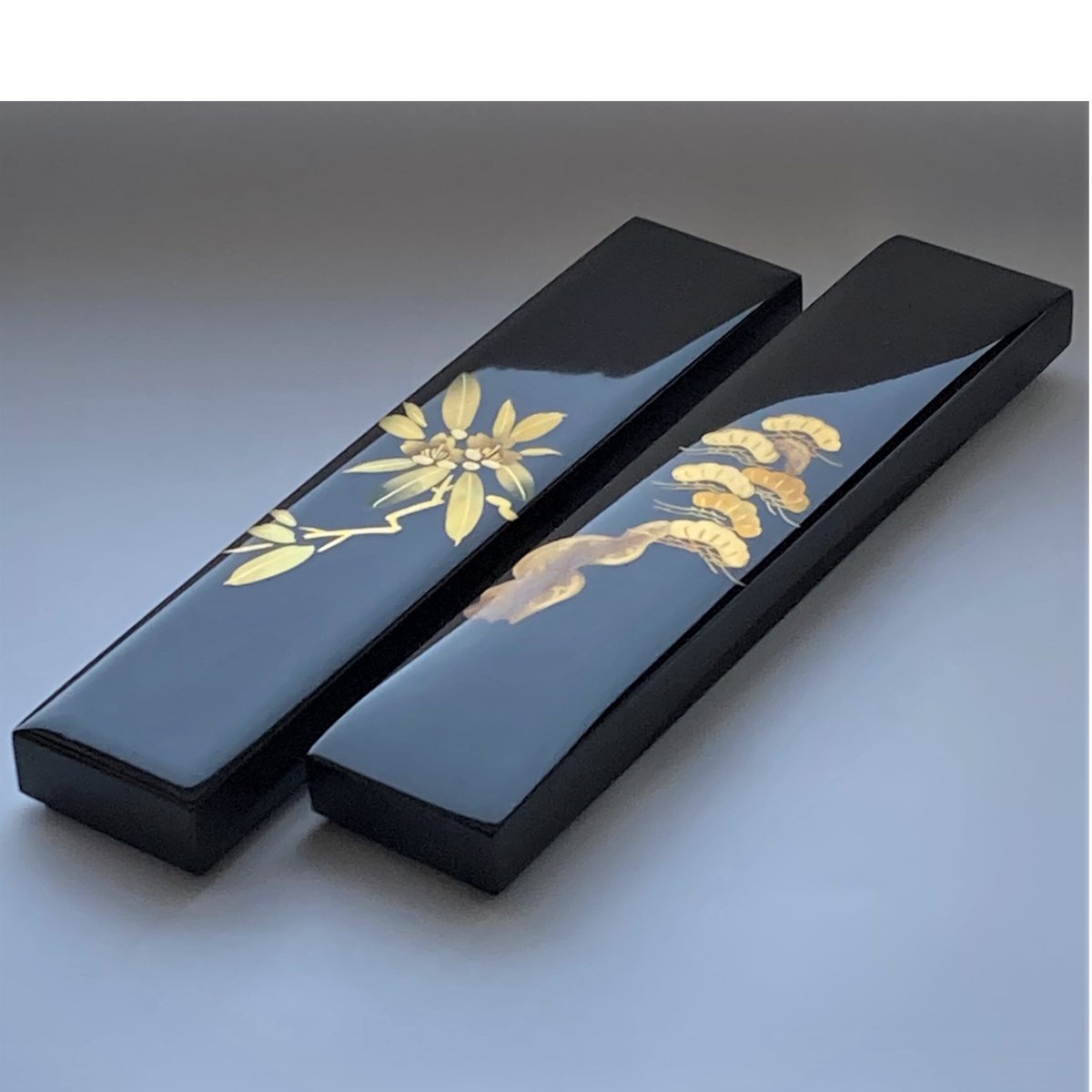 箸入れ 松蒔絵付（1個） | 【会津漆器・会津塗り専門店】会津名匠華蔵