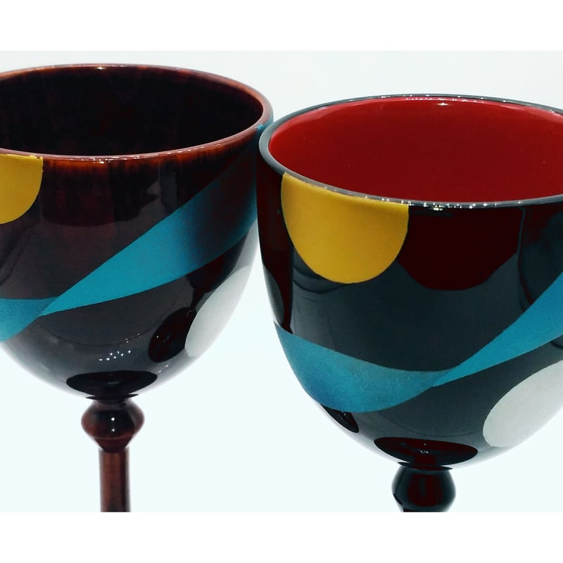 木曽漆器　ワインカップ　2個 丸嘉小坂漆器店 - テーブルライフストア