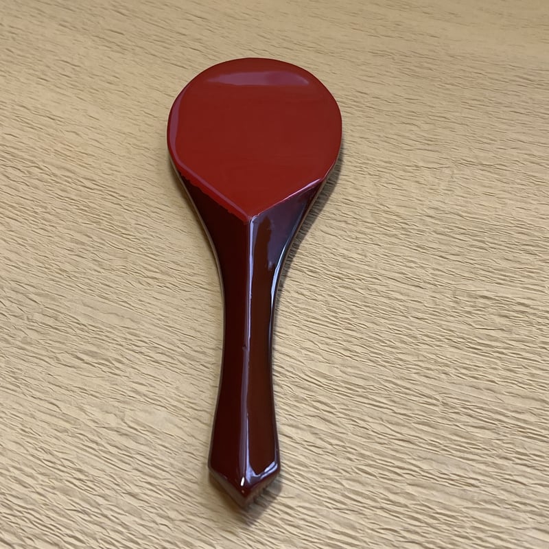 卯之松堂　木製 赤 朱色おひつ しゃもじセット 直径約20cm 卯之松堂 木製 赤 朱色おひつ しゃもじセット 直径約20cm