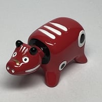 赤べこ 箸置き シルバー色 | 【会津漆器・会津塗り専門店】会津名匠華