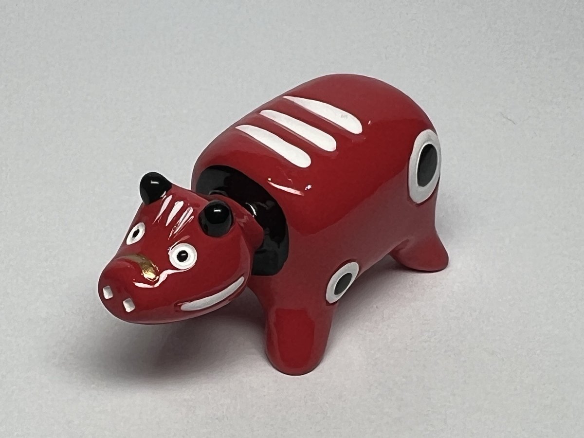 赤べこ　カラーベコ　置き物　箸置き 赤べこ箸置き