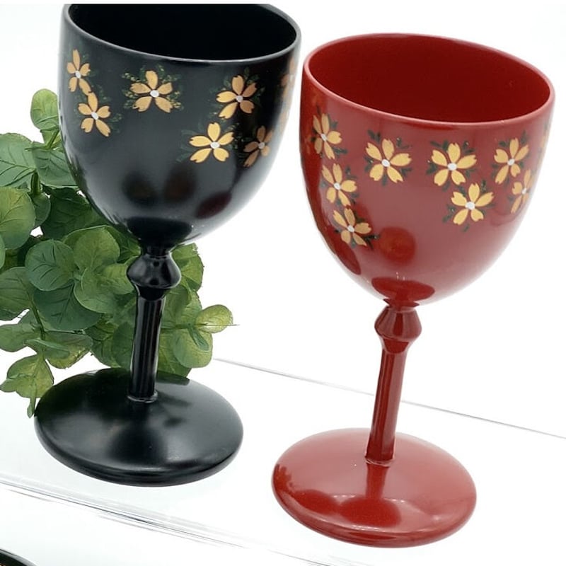 ワインカップ 桜 （1脚） | 【会津漆器・会津塗り専門店】会津