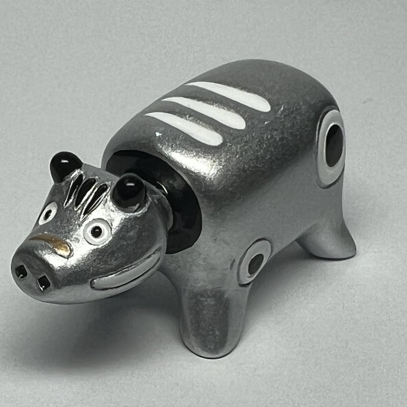 赤べこ 箸置き シルバー色 | 【会津漆器・会津塗り専門店】会津名匠華