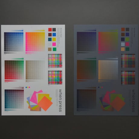 when press RISO Mix Color Chart