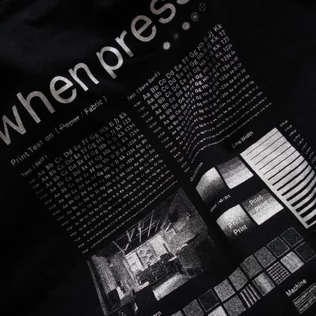 when press Print Test Tshirt