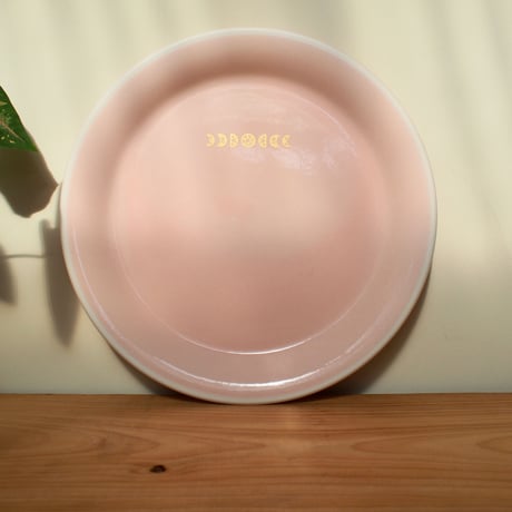 コーラルピンク丸平皿