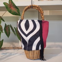 Rattan bag (bamboo blocking design）