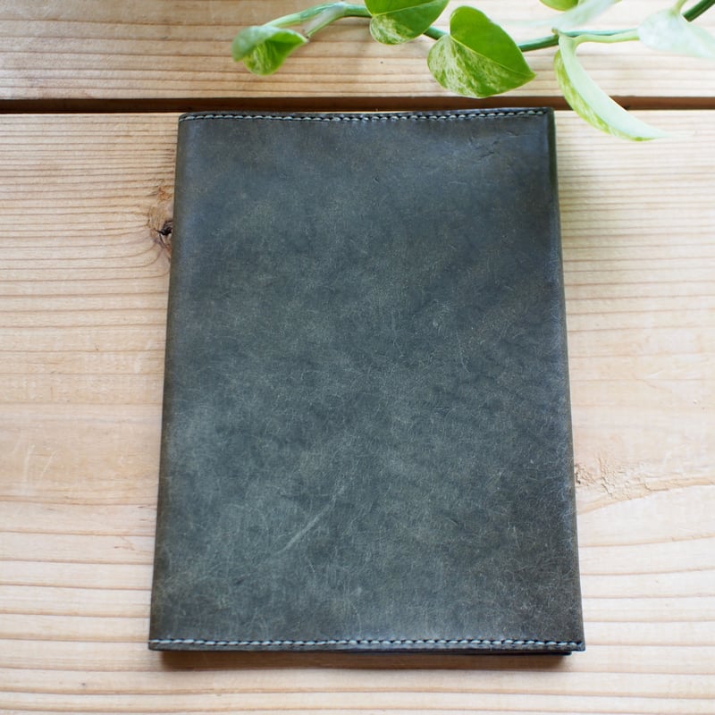 本革ブックカバー グリーン | Coral days