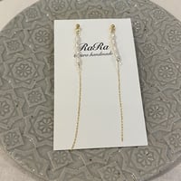 淡水パールロングピアス