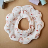 flower bib　にじ