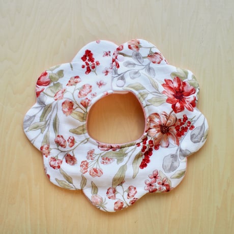 flower bib  ピンク