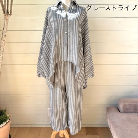 ギャザーワイドパンツ
