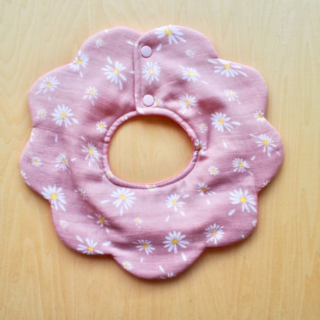 flower bib ピンク