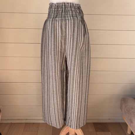 ギャザーワイドパンツ
