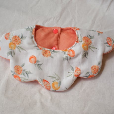 flower bib オレンジ