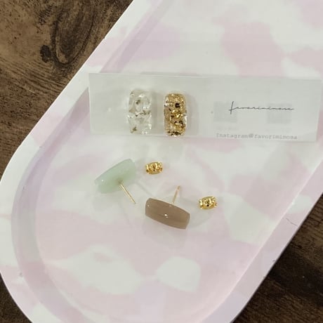 parfum ミント 18Ｋサージカルステンレスピアス