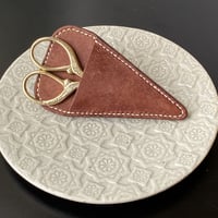 はさみ＋本革はさみケース　ブラウン