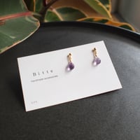 アメジストピアス