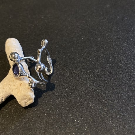 Ametsubu  Earcuff  (アメツブイヤカフ) TypeCg3/シルバー/アイオライト