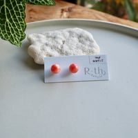 深海珊瑚スタッドピアス（8mm）14kgf