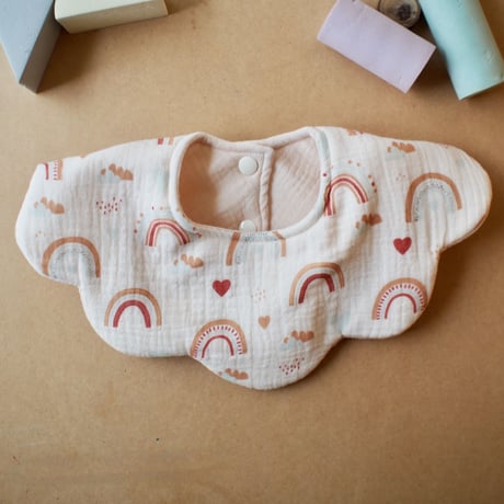 flower bib　にじ