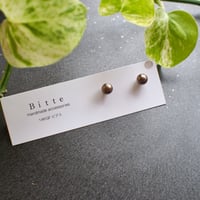 14KGF コットンパール ピアス ブロンズ